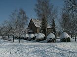 Chapelle de Rimlen sous la neige